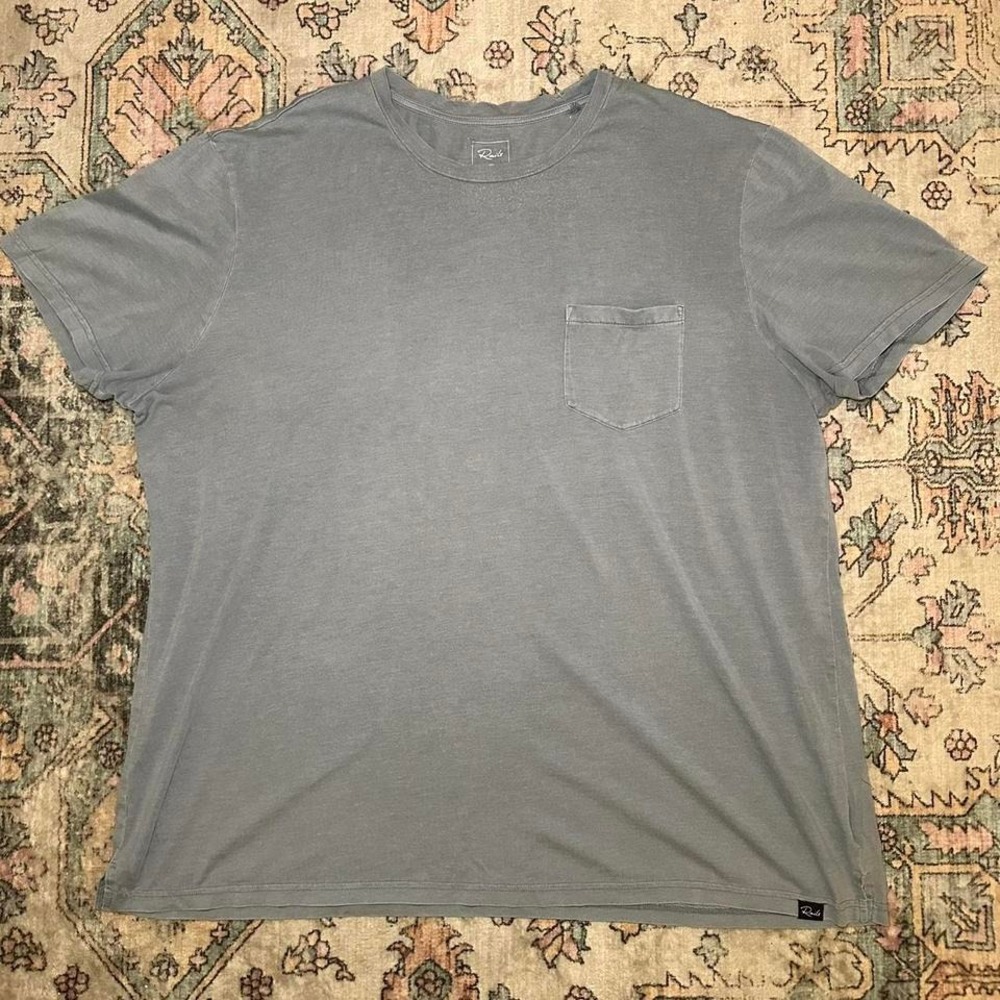Rails Classic Crew Pocket Tee — Washed Gray‎